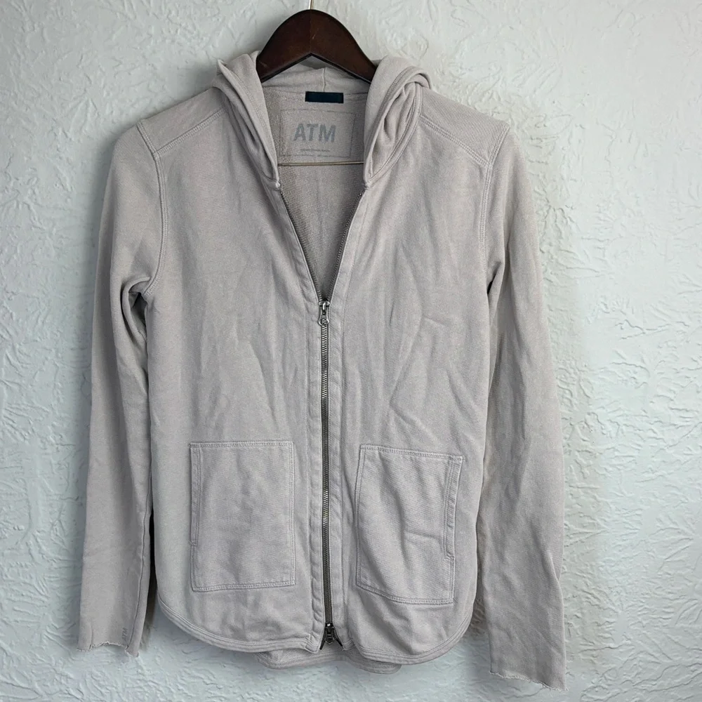 ATM Anthony Thomas Melillo French Terry Zip-Up Hoodie - Picture 3 of 9